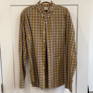 J Crew Checker Pattern Button Down Shirt